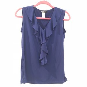 Blue stretchy blouse
